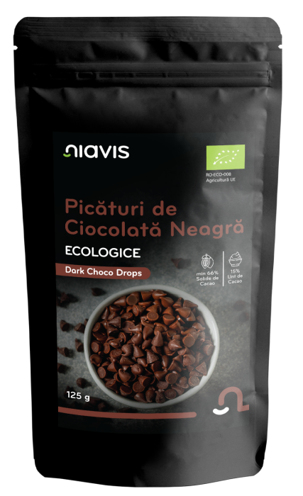 Picaturi de Ciocolata Neagra Ecologice/BIO 125g [3]