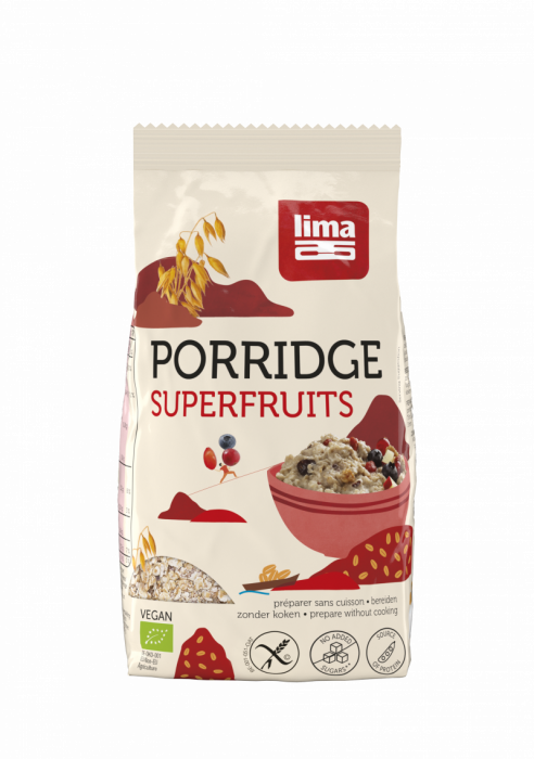 Porridge Express cu superfructe fara gluten bio 350g Lima                                            [1]