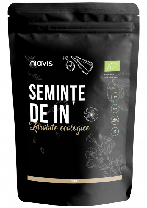Seminte de In Zdrobite Ecologice/Bio 250g [1]