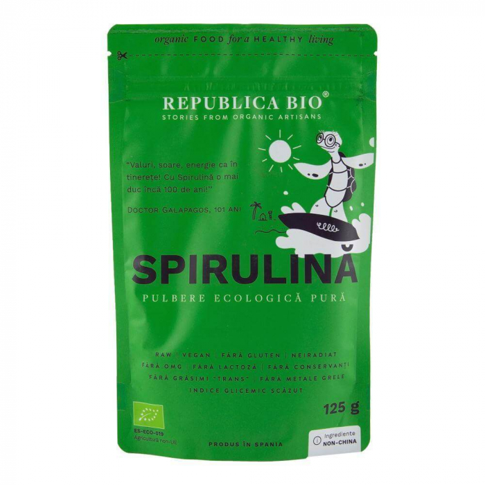 Spirulina, pulbere ecologica pura Republica BIO, 125 g [1]