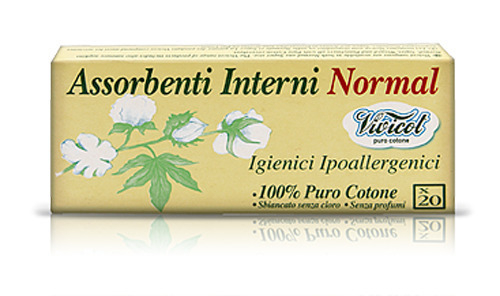 Tampoane din bumbac bio - 2 picaturi (20 buc) - VIVICOT Puro Cotone [1]