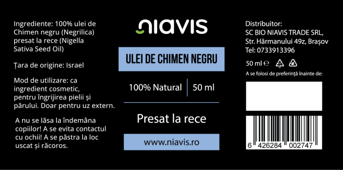 Ulei de Chimen Negru (Negrilica) 50ml [2]