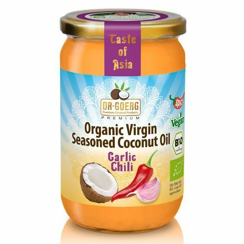 Ulei de cocos condimentat cu usturoi si chilli bio, 190ml Dr. Goerg                                  [1]
