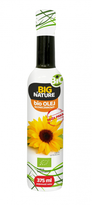 Ulei de floarea soarelui bio 375 ml Big Nature presat la rece                                        [1]
