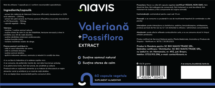 Valeriana + Passiflora extract 60cps [2]