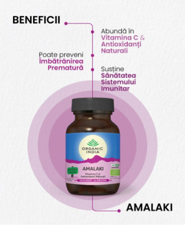 Amalaki, Vitamina C & Antioxidanti Naturali, 60 cps [1]