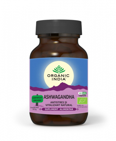 Memorie si concentrare - Ashwagandha, Antistres si Energizant Natural, 60 cps