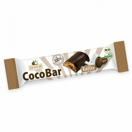 Produse - Batoane de cocos cu cafea in ciocolata negra, bio, 40g, Dr. Georg                                   