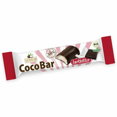 Produse - Batoane de cocos in ciocolata neagra, bio, 40g, Dr. Georg                                           