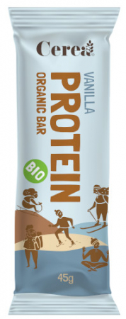 Gluten Free - Baton PROTEIN VANILIE 45 g, bio, fara gluten