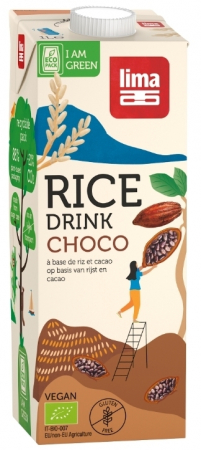 Produse - Bautura vegetala de orez cu ciocolata bio 1L Lima                                                   