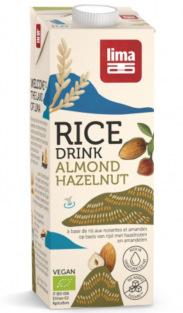 Produse - Bautura vegetala de orez cu migdale si alune eco 1L Lima