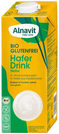 Alimente - Bautura vegetala din ovaz fara gluten, bio, 1L  Alnavit                                             