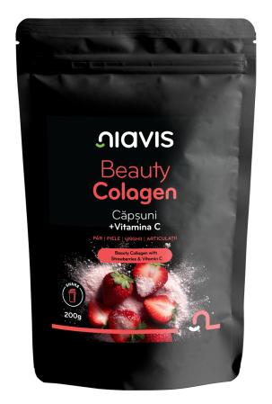 Suplimente alimentare - Beauty Colagen cu Capsuni si Vitamina C 200g
