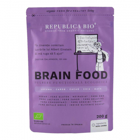 Pulberi - Brain Food, pulbere functionala ecologica Republica BIO, 200 g