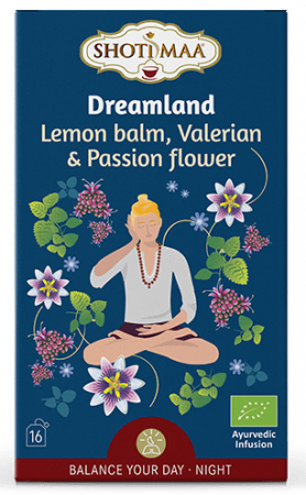 Bauturi - Ceai Shotimaa Balance Your Day - Dreamland - roinita, valeriana si passiflora bio 16dz