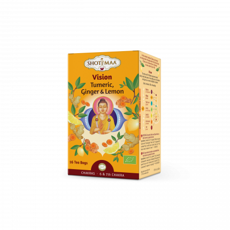 Bauturi - Ceai Shotimaa Chakras - Vision - turmeric, ghimbir si lamaie bio 16dz
