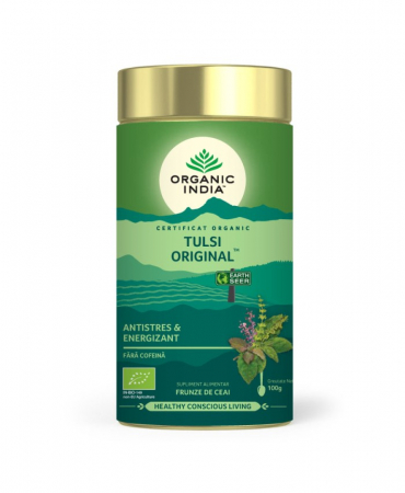 Noutati - Ceai Tulsi (Busuioc Sfant) Original | Antistres Natural si Energizant, cutie 100g