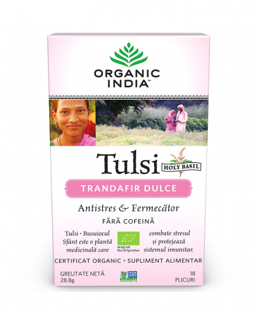 Ceai Cafea Cacao si Inlocuitori - Ceai Tulsi (Busuioc Sfant) Trandafir Dulce | Antistres & Fermecator, plicuri