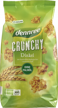 Produse - Cereale crunchy cu spelta bio 750g, Dennree                                                         