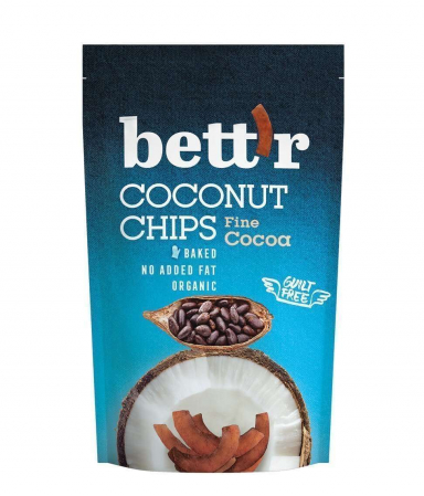 Produse - Chips de cocos eco cu cacao 70g BETTR                                                               
