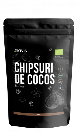 Produse Alimentare - Chipsuri de Cocos RAW Ecologice 125g