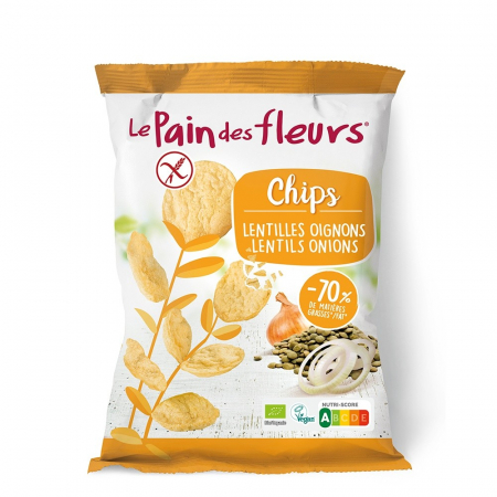 Produse - Chipsuri de linte cu ceapa fără gluten 50g
