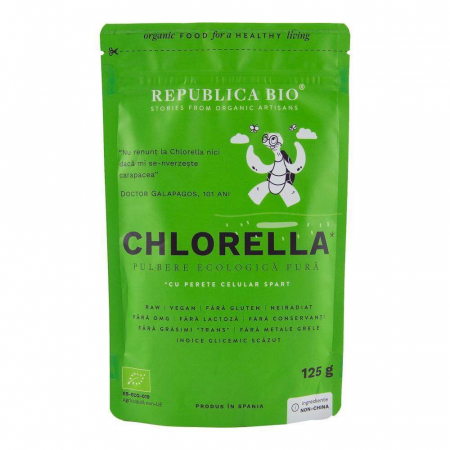 Pulberi - Chlorella, pulbere ecologica pura Republica BIO, 125 g