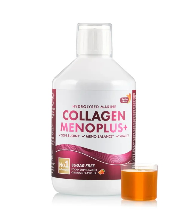 Dureri Musculare - Colagen Menoplus – Colagen Marin Hidrolizat Lichid cu 10.000 mg + Retinol 80 mcg + Acid Hialuronic 75 mg + Elastina 25 mg + Biotina 50 mcg + Coenzima Q10 5 mg + Vitamina D3 15 mcg + Magneziu 57 mg + C