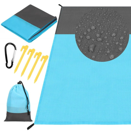 Sport - Covoras plaja drumetii cu saculet 200x210 cm