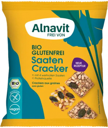 Alimente - Crackers cu seminte fara gluten, bio, 75g Alnavit                                                   