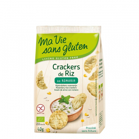 Produse - Crackers din orez cu rozmarin - fara gluten 40g