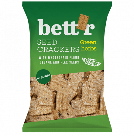 Produse - Crackers integrali cu ierburi eco 150g Bettr                                                        