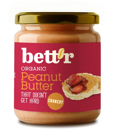 Produse - Crema de arahide crunchy bio 250g Bettr                                                             