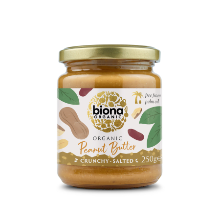 Produse - Crema de arahide crunchy cu sare eco 250g Biona                                                     