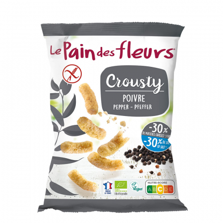 Produse - Crousty - Pufuleti cu hrisca cu piper - fara gluten 75g