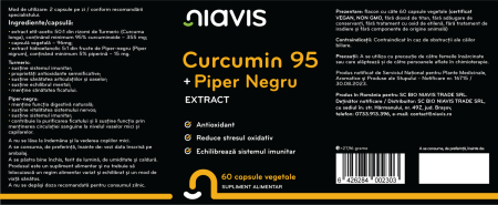 Curcumin 95 + Piper Negru Extract 60cps [1]
