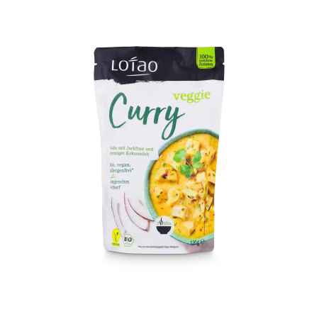 Produse - Curry vegan cu jackfruit si cocos, bio, 320g, Lotao                                                 
