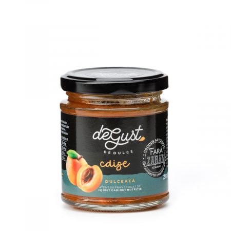 Dulciuri - Dulceata de caise fara zahar, 200 gr