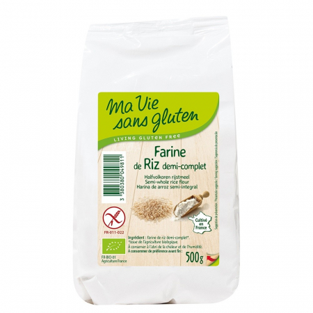 Produse - Faina de orez semiintegral - fara gluten 500g