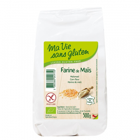Produse - Faina de porumb bio - fara gluten 500g Ma Vie sans Gluten