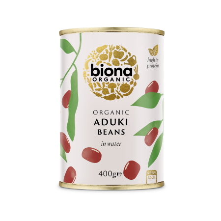 Produse - Fasole azuki boabe conserva bio 400g Biona                                                          