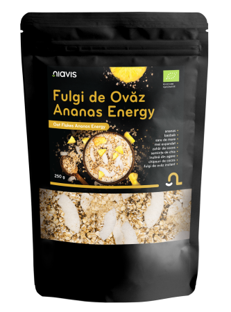 Produse Alimentare - Fulgi de Ovaz Ananas Energy Ecologici 250g