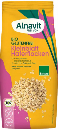 Alimente - Fulgi de ovaz fini, fara gluten, bio, 450g Alnavit                                                  