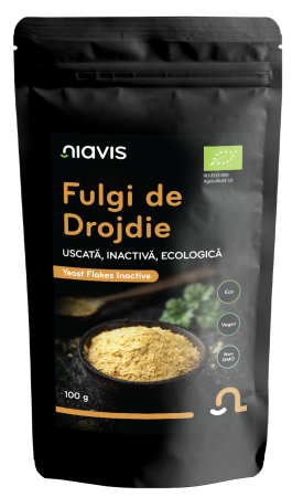 Produse Alimentare - Fulgi Ecologici de Drojdie Uscata Inactiva 100g