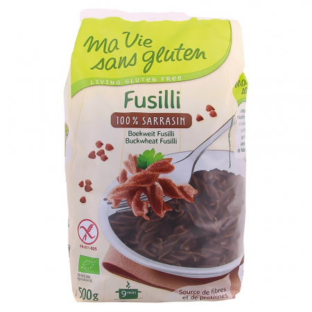Produse - Fusilli cu hrisca fara gluten 500g