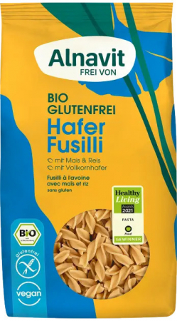 Alimente - Fusilli cu ovaz fara gluten, bio, 250g Alnavit                                                      
