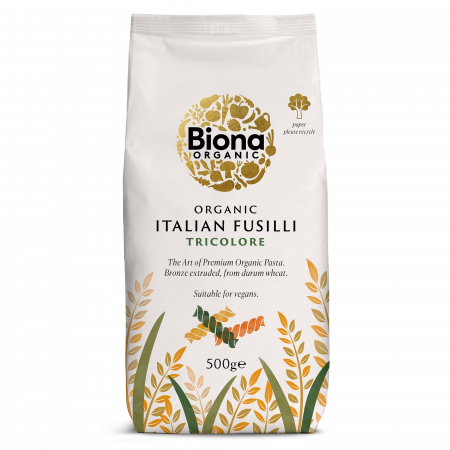 Produse - Fusilli tricolore eco 500g BIONA                                                                    