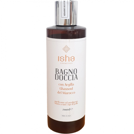 Produse - Gel de dus cu argila Ghassoul, 200ml, Isha                                                          