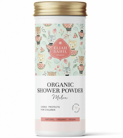 Produse - Gel de dus pudra pentru copii - pepene galben bio 90g Eliah Sahil                                   